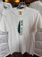T-shirt, short sleeve white half tree