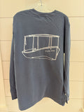 Adult long-sleeve t-shirt dark gray Hardly Able