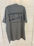 Adult short-sleeve t-shirt dark gray Hardly Able back