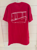 Adult short-sleeve t-shirt red Hardly Able back