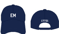 Hat, needlepoint navy