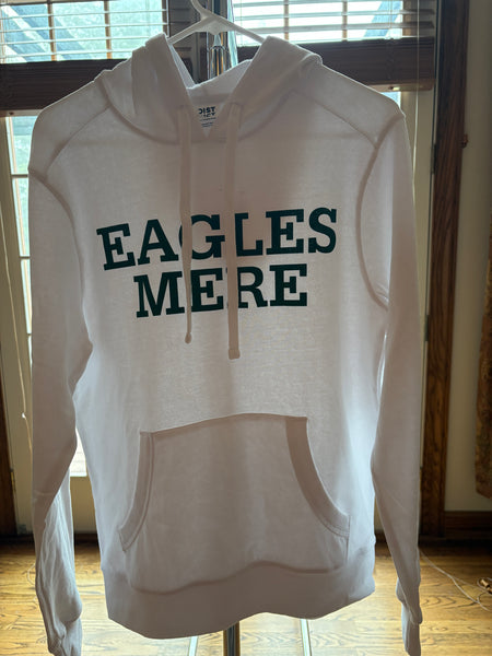 Sweatshirt, hoodie white dark green