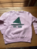 Sweatshirt, toddler pink green