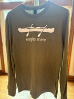 T-shirt, long sleeve green canoe