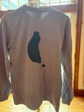 T-shirt, long sleeve granite dark green