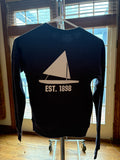 T-shirt, long sleeve navy lake