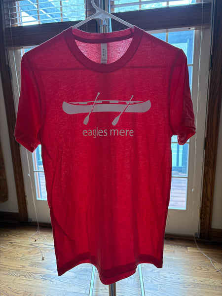 T-shirt, short-sleeve red canoe
