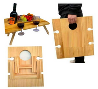 Picnic wine table