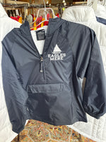 1/4-zip, youth navy rain jacket