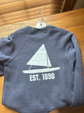 Sweatshirt, youth navy sailboat