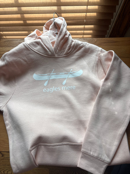 Sweatshirt, youth hoodie pink canoe