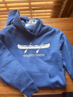 Sweatshirt, youth hoodie royal blue canoe