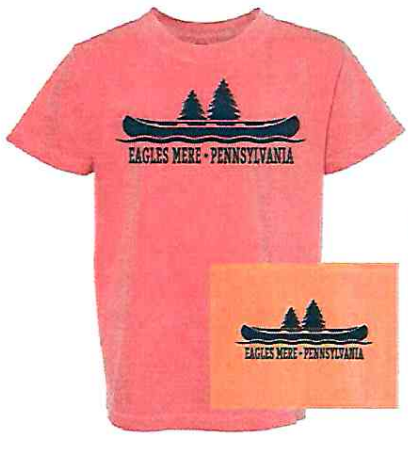 Youth short-sleeve t-shirt: canoe/trees