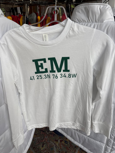 T-shirt, youth long-sleeve white