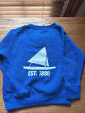Sweatshirt, toddler royal white