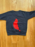 Toddler crewneck sweatshirt navy