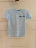 Youth short-sleeve t-shirt light blue lake circle back