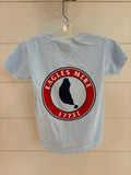 Youth short-sleeve t-shirt light blue lake circle back
